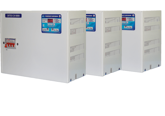 Стабилизатор 24 квт Элтех СН 8000*3 стандарт Стабилизатор 24 квт Элтех СН 8000*3 стандарт